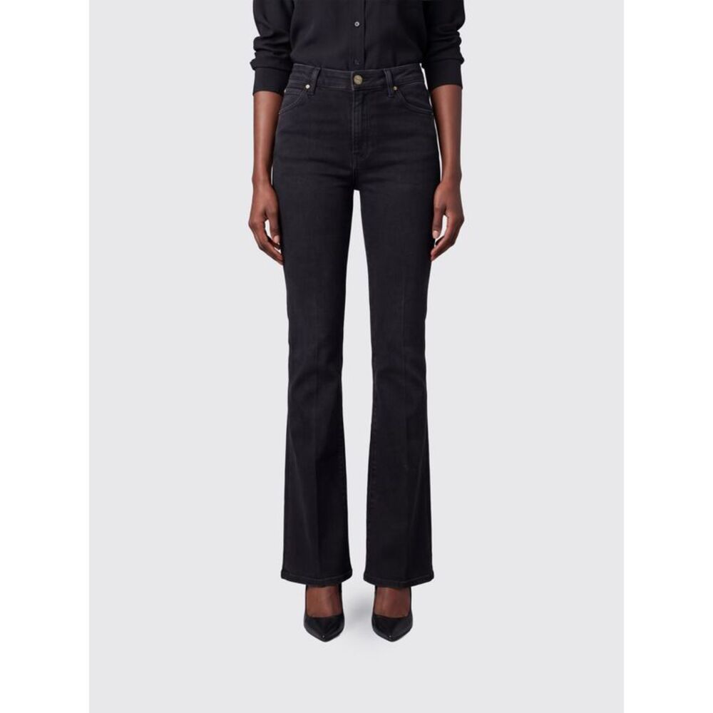 Pinko Women Mid-Rise Flared Stretch Denim Jeans Pinko